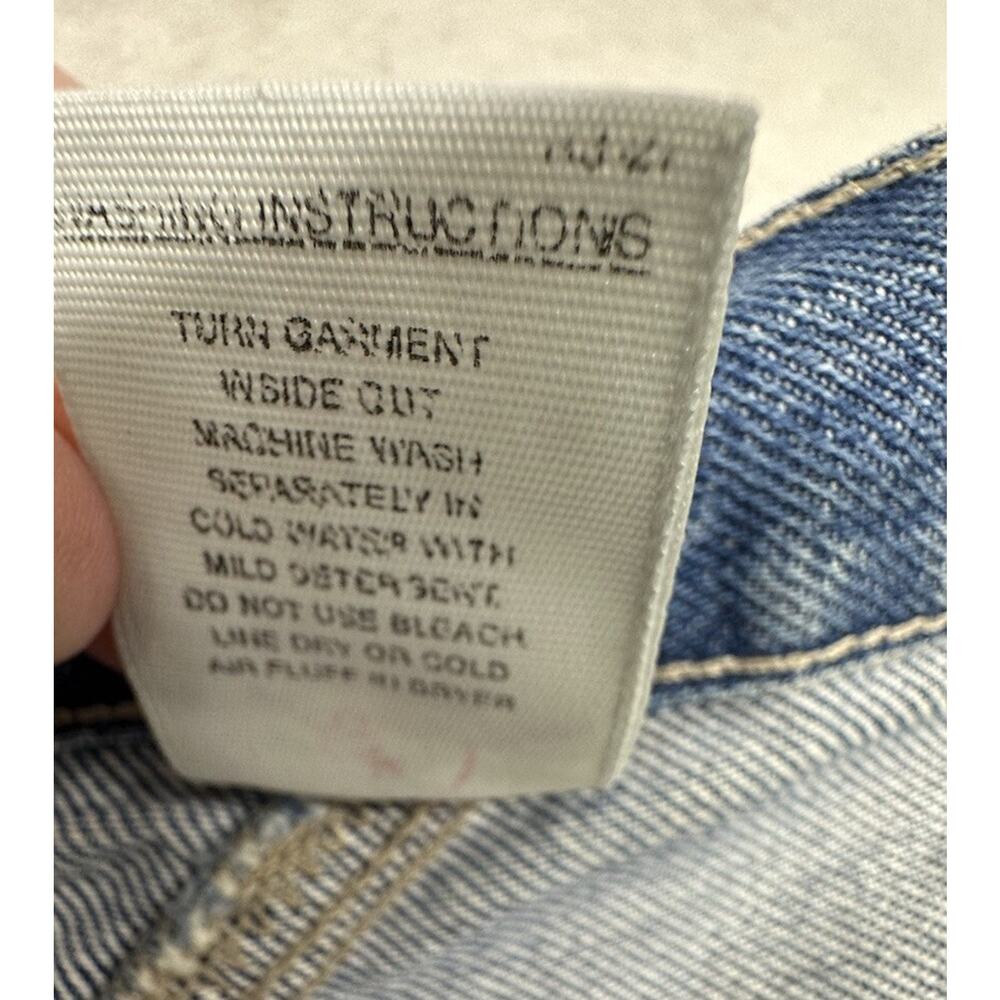 Vintage Rockies Jean Womens 15 16 High Rise Blue Denim Pant Bareback Distressed - Picture 9 of 12